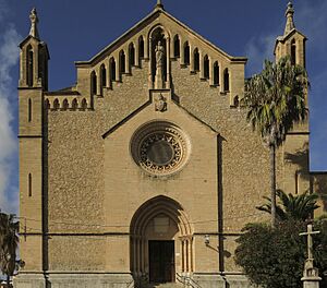 Archivo:Façana de l'església de la Transfiguració del Senyor (Artà), 1