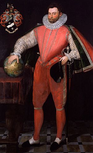 Archivo:Francis Drake, por un artista anónimo