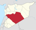 Homs in Syria (+Golan hatched)