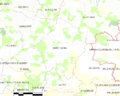 Map commune FR insee code 33400