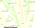 Map commune FR insee code 64190