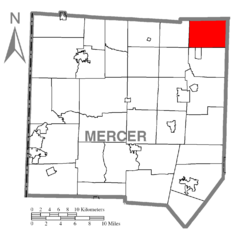 Map of French Creek Township, Mercer County, Pennsylvania Highlighted.png