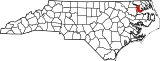 Map of North Carolina highlighting Chowan County.svg