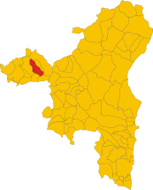 Map of comune of Silanus (province of Nuoro, region Sardinia, Italy) - 2016.svg