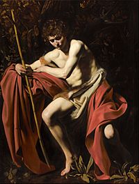Archivo:Michelangelo Merisi, called Caravaggio - Saint John the Baptist in the Wilderness - Google Art Project