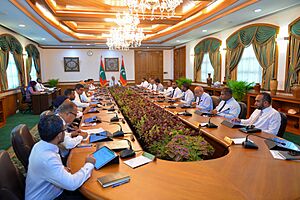 Archivo:Mohamed Muizzu's cabinet meeting on January 21, 2024 (1)