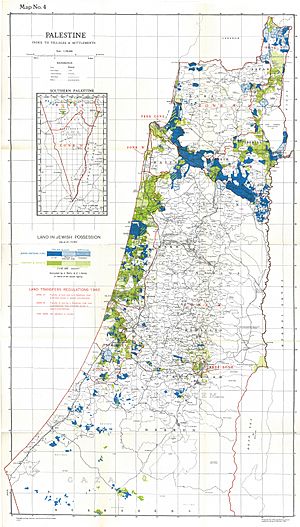 Archivo:Palestine Index to Villages and Settlements, showing Land in Jewish Possession as at 31.12.44
