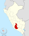 Peru - Ayacucho Department (locator map)