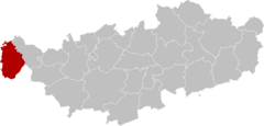 Rebecq Brabant-Wallon Belgium Map.svg