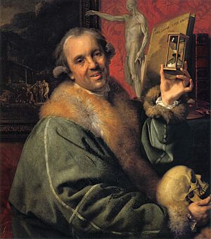 Archivo:Self-portrait (with Hourglass and Skull) by Johann Zoffany