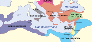 Archivo:The Byzantine Empire, c.1180-es