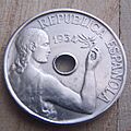 25 céntimos 1934 (anverso)