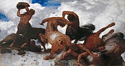 Archivo:Battle of the Centaurs by Arnold Böcklin (Kunstmuseum Basel)