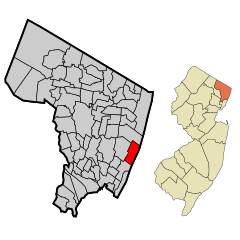 Bergen County New Jersey Incorporated and Unincorporated areas Englewood Cliffs Highlighted.svg