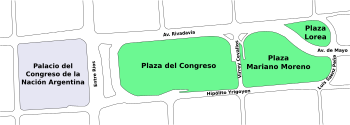 Archivo:Buenos Aires - Plano plazas Congreso, Moreno y Lorea