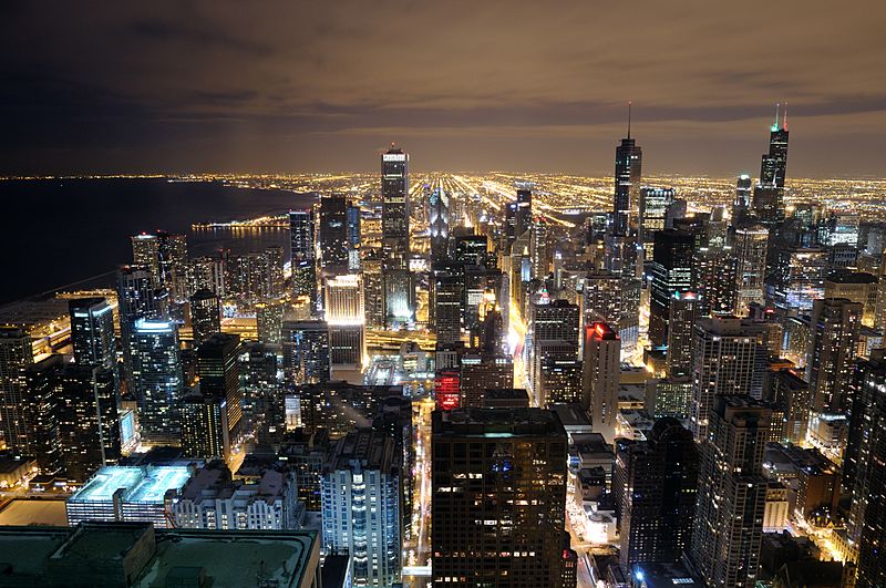 Chicago Skyline from John Hancock 96th floor