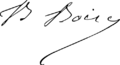 Emile Boirac signature