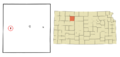 Graham County Kansas Incorporated and Unincorporated areas Morland Highlighted