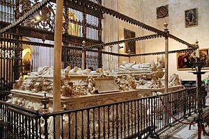 Archivo:Granada-Capilla Real-6-Vista general de los sepulcros de los Reyes Católicos