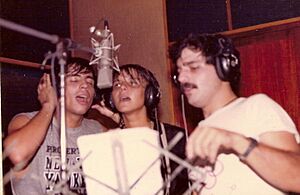 Archivo:Grupo "The Morgan" en el estudio grabando "Lanza Perfume" 2