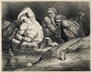 Archivo:Gustave Doré - Dante Alighieri - Inferno - Plate 65 (Canto XXXI - The Titans)
