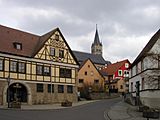 Igersheim Rathaus und katholische Kirche St. Michael