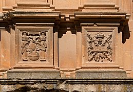 Imperial heraldic ornaments palacio Carlos V Alhambra Granada Spain