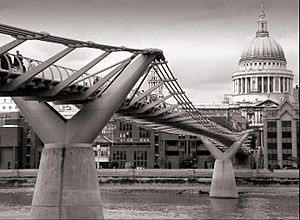 Archivo:London millennium wobbly bridge