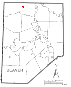 Map of New Galilee, Beaver County, Pennsylvania Highlighted.png
