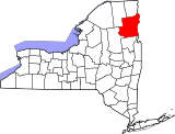 Map of New York highlighting Essex County.svg