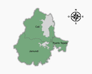 Mapa Área metropolitana del Sur Occidente de Colombia.svg
