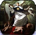 Santo Tomás de Aquino venciendo a los herejes