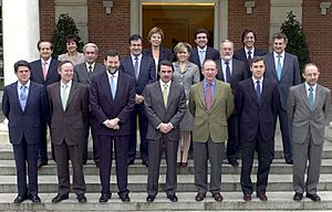 Archivo:Segundo Gobierno de José Maria Aznar (2001)