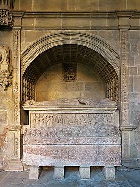 Archivo:Sepulcro de Diego López de Haro, Monasterio de Santa María la Real de Nájera