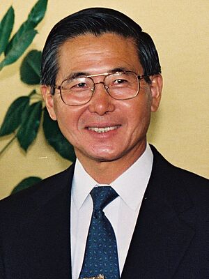 Visit of Alberto Fujimori, President of Peru, to the CEC (cropped).jpg