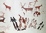 064 Pintures de la cova dels Moros, exposició al Museu de Gavà.JPG