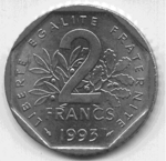 2 Francs Jean Moulin 1993 avers.png
