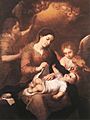 Bartolomé Esteban Perez Murillo - Mary and Child with Angels Playing Music - WGA16395