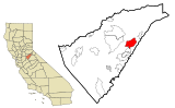 Calaveras County California Incorporated and Unincorporated areas Arnold Highlighted.svg