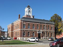 Clark County Courthouse in Marshall, southwestern angle.jpg