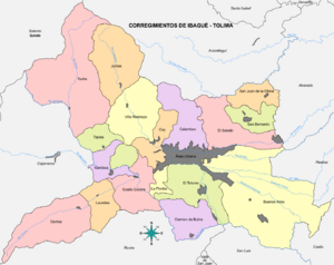 Archivo:Corregimientos de Ibagué