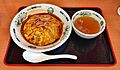 Crabmeat omelet on rice of Hidakaya (1)
