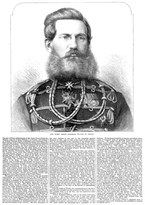 Archivo:Crown Prince Frederick William of Prussia - Illustrated London News August 20, 1870