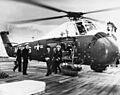 Eisenhower on USS Des Moines (CA-134) at Athens 1959