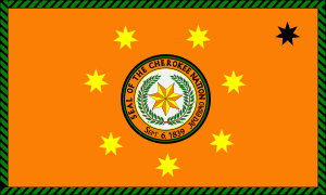 Archivo:Flag of the Cherokee Nation