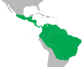 Iguana iguana distribution map