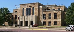 Jewell County, Kansas courthouse E side 1.JPG