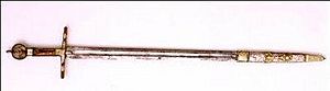 Archivo:Lobera. Espada de Fernando III el Santo
