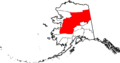 Map of Alaska highlighting Yukon-Koyukuk Census Area