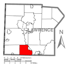 Map of New Beaver, Lawrence County, Pennsylvania Highlighted.png